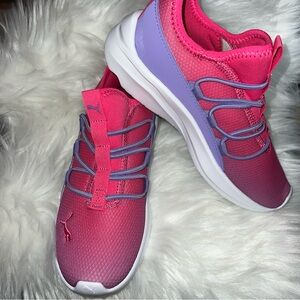 Pink and Purple Athletic Sneakers